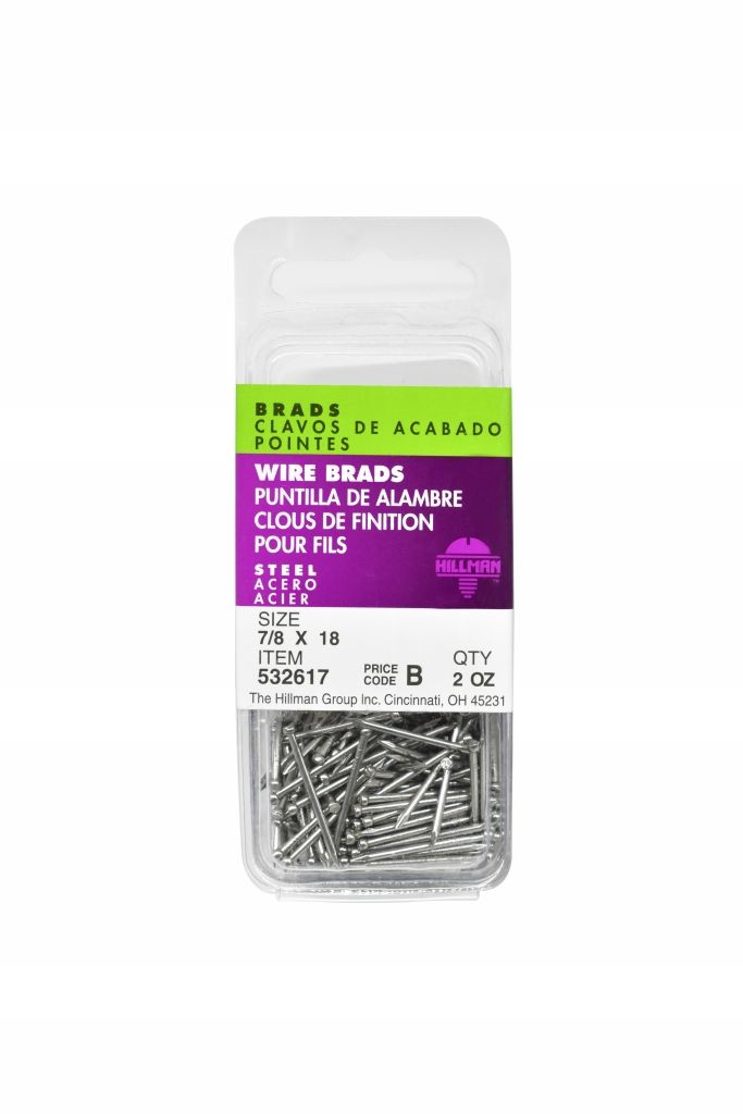 Brads Wire Steel 18 x 7/8in