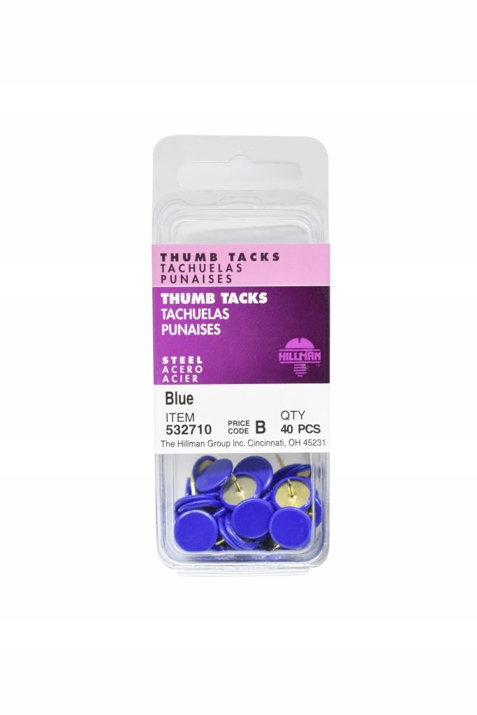 Thumb Tack Blue 40pc (532710)