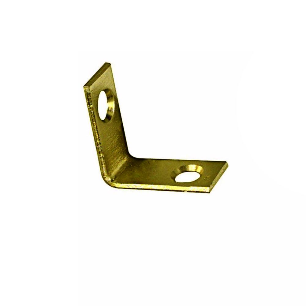 Corner Brace Zinc/Yellow Dichromate 1in x 1/2in
