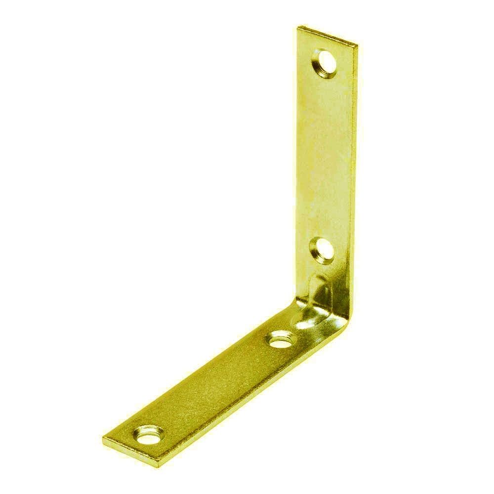 Corner Brace Zinc/Yellow Dichromate 1-1/2in x 1/2in