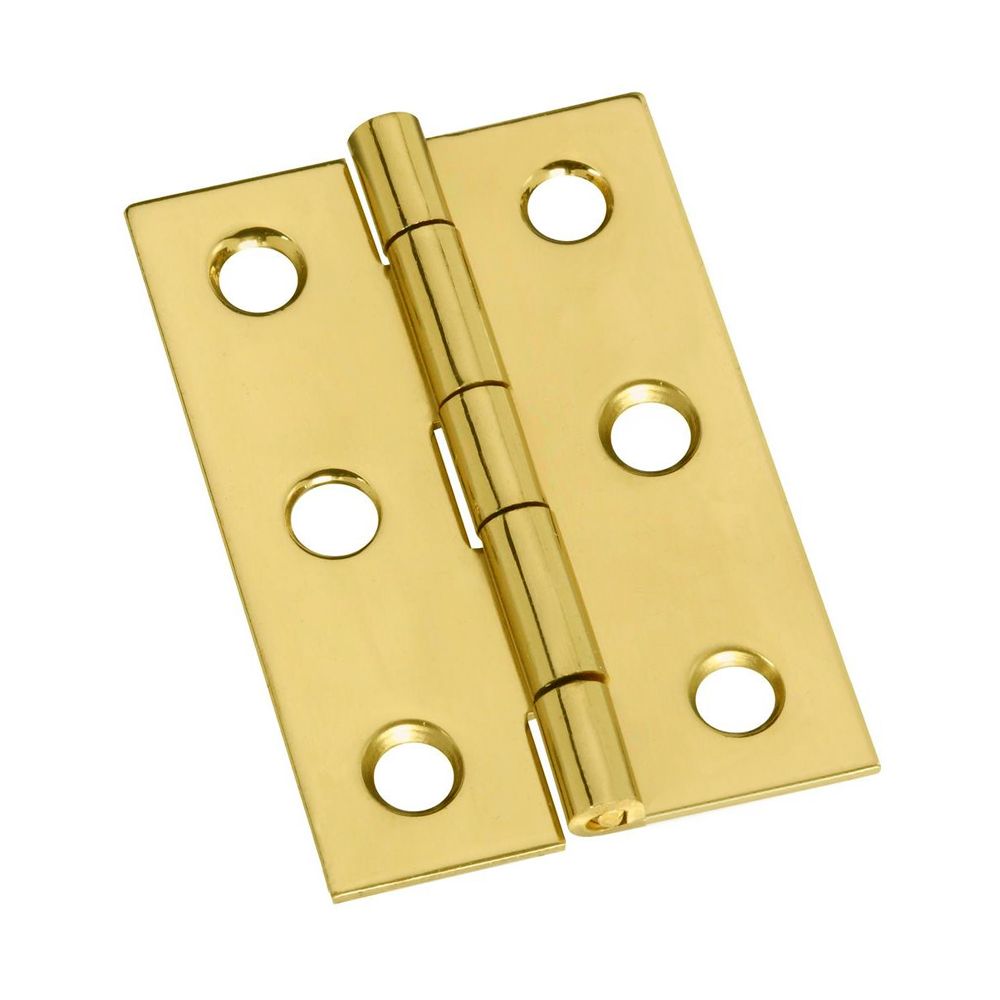 Hinge Broad Solid Brass 2-1/2in