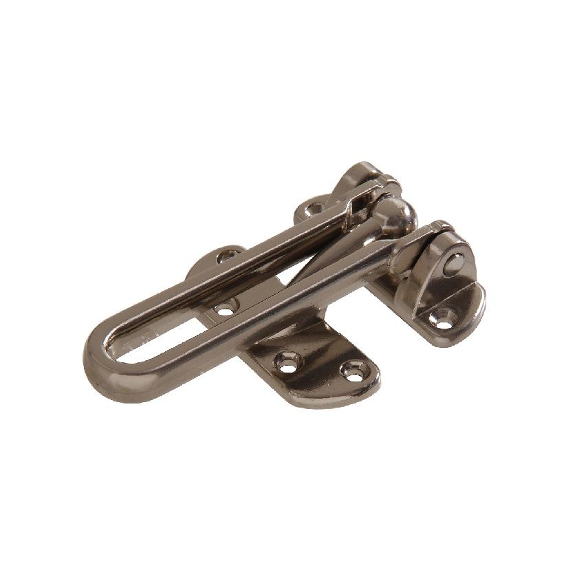 Security Door Guard Satin Nickel
