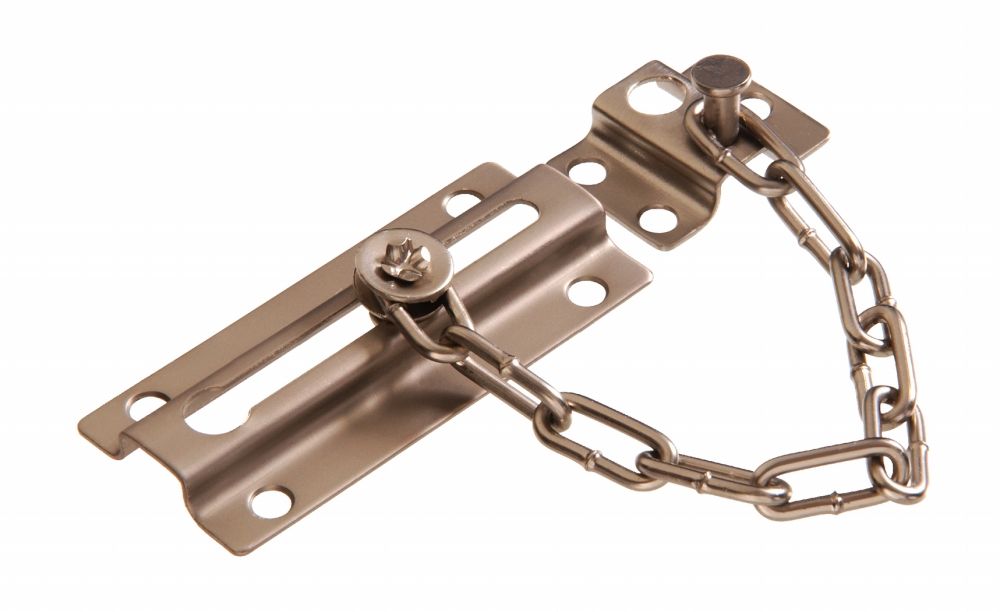 Door Chain Satin Nickel