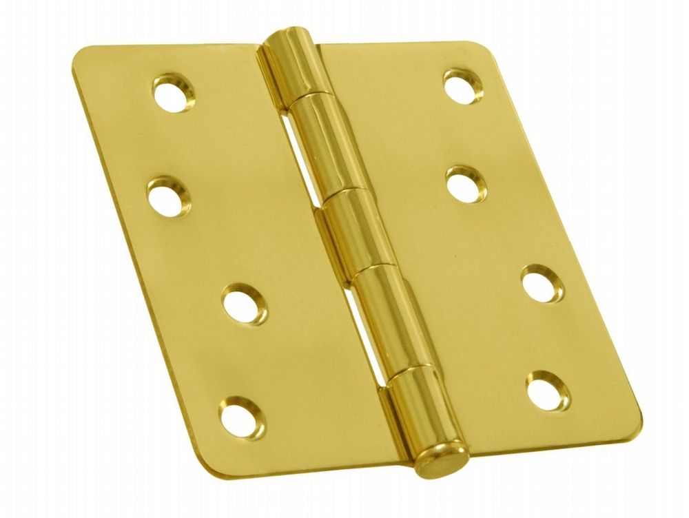 Hinge Door Square Solid Brass 4in