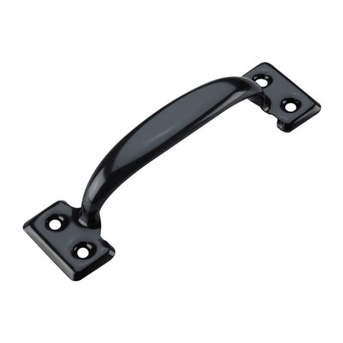 Pull Utility Door Black 6-1/2in