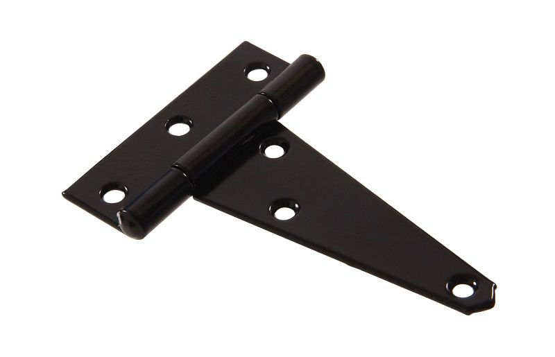 T-Hinge Heavy Duty Black 6in 2pc