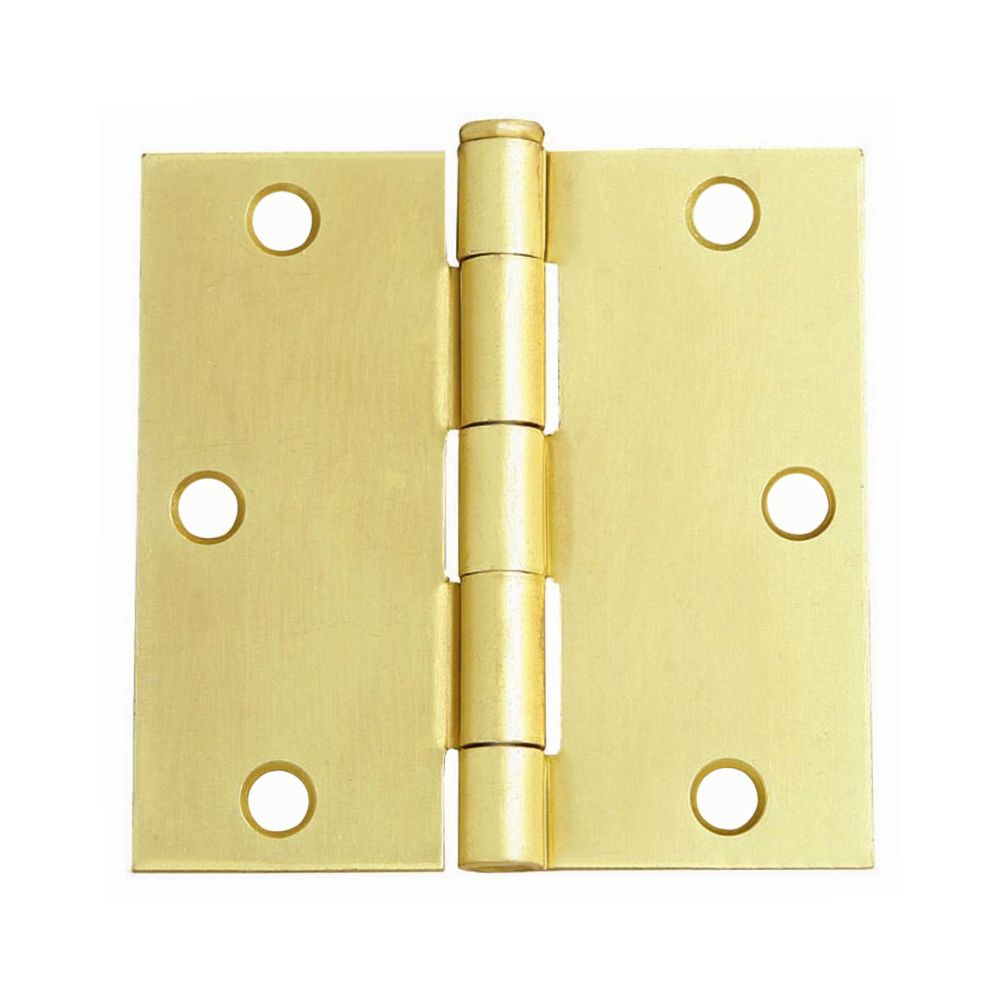 Hinge Door Square Satin Brass 3in