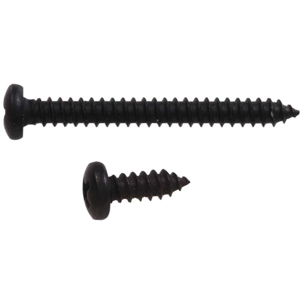 No. 7 Black Ornamental Shelf Bracket Screws