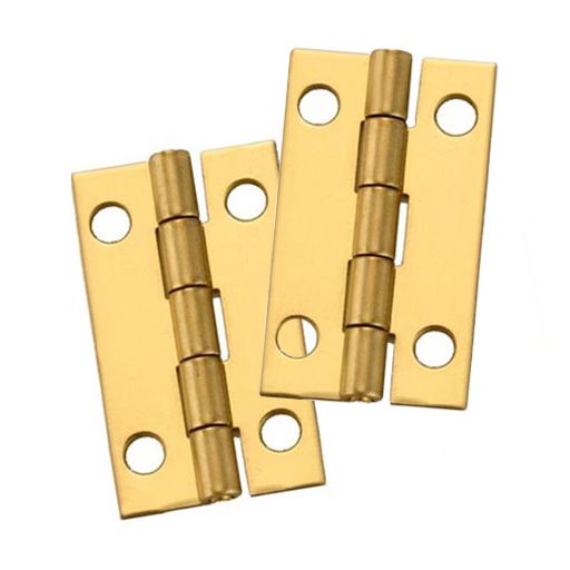 Hinge Narrow Solid Brass 1-1/2in