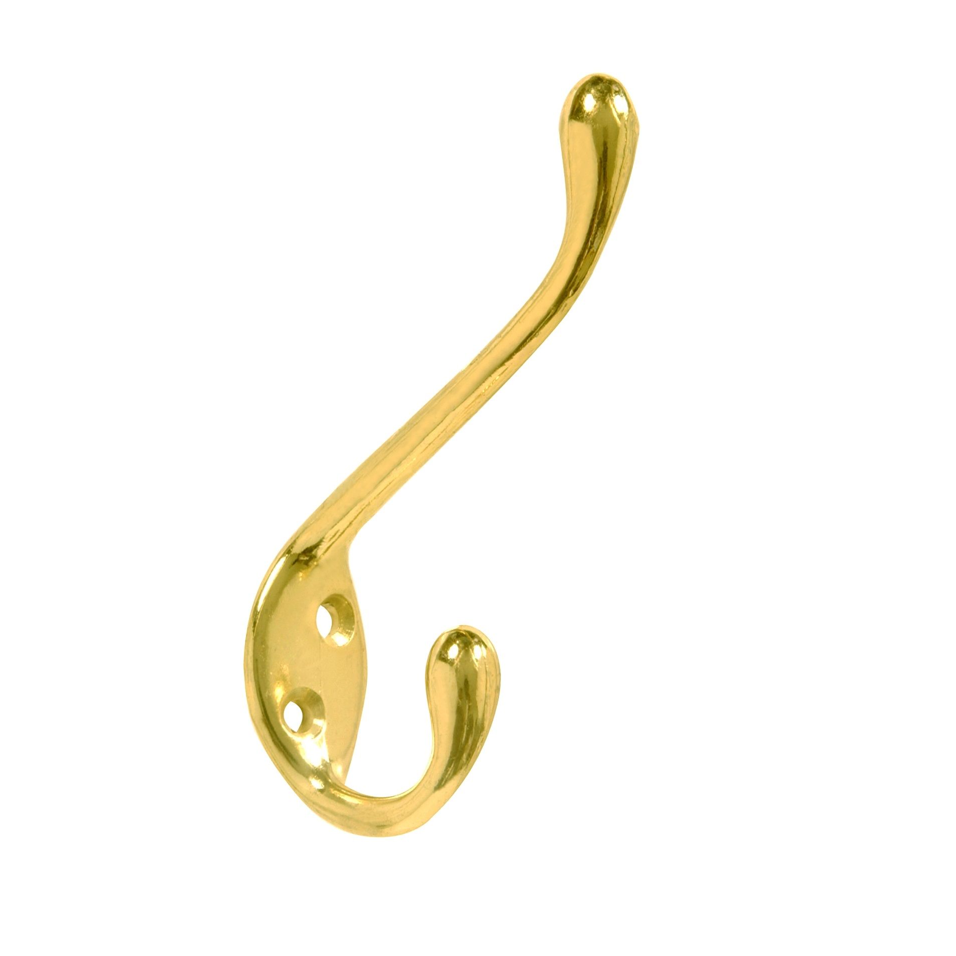 Garment Hook Heavy Duty Brass Plated