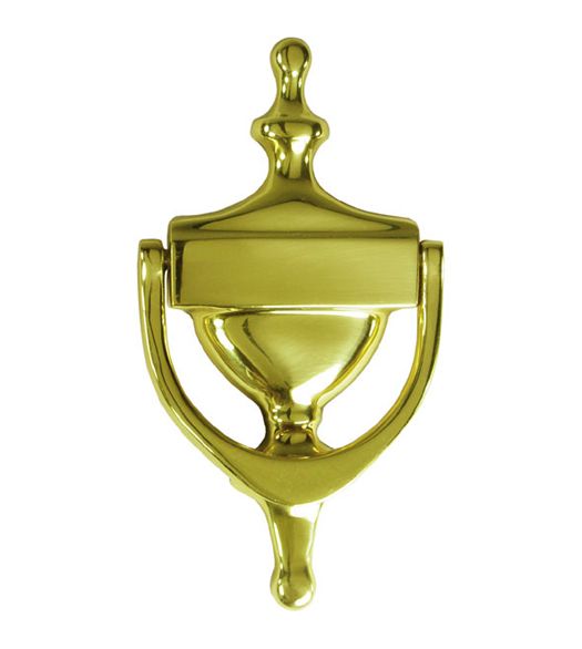 Door Knocker Solid Brass 7in