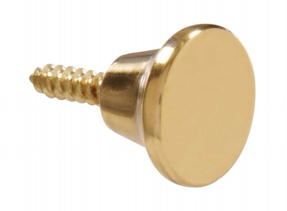 Knob Decorative Mini Brass Plated 1/2in