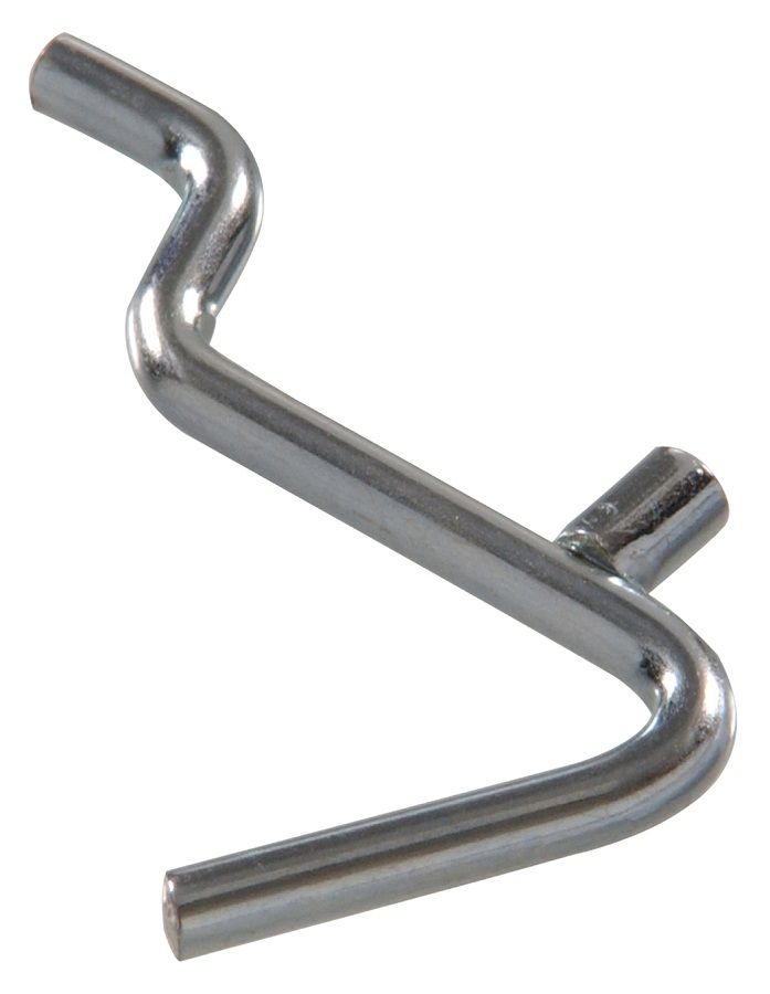 Peg Hook Angled Zinc 1-1/2in