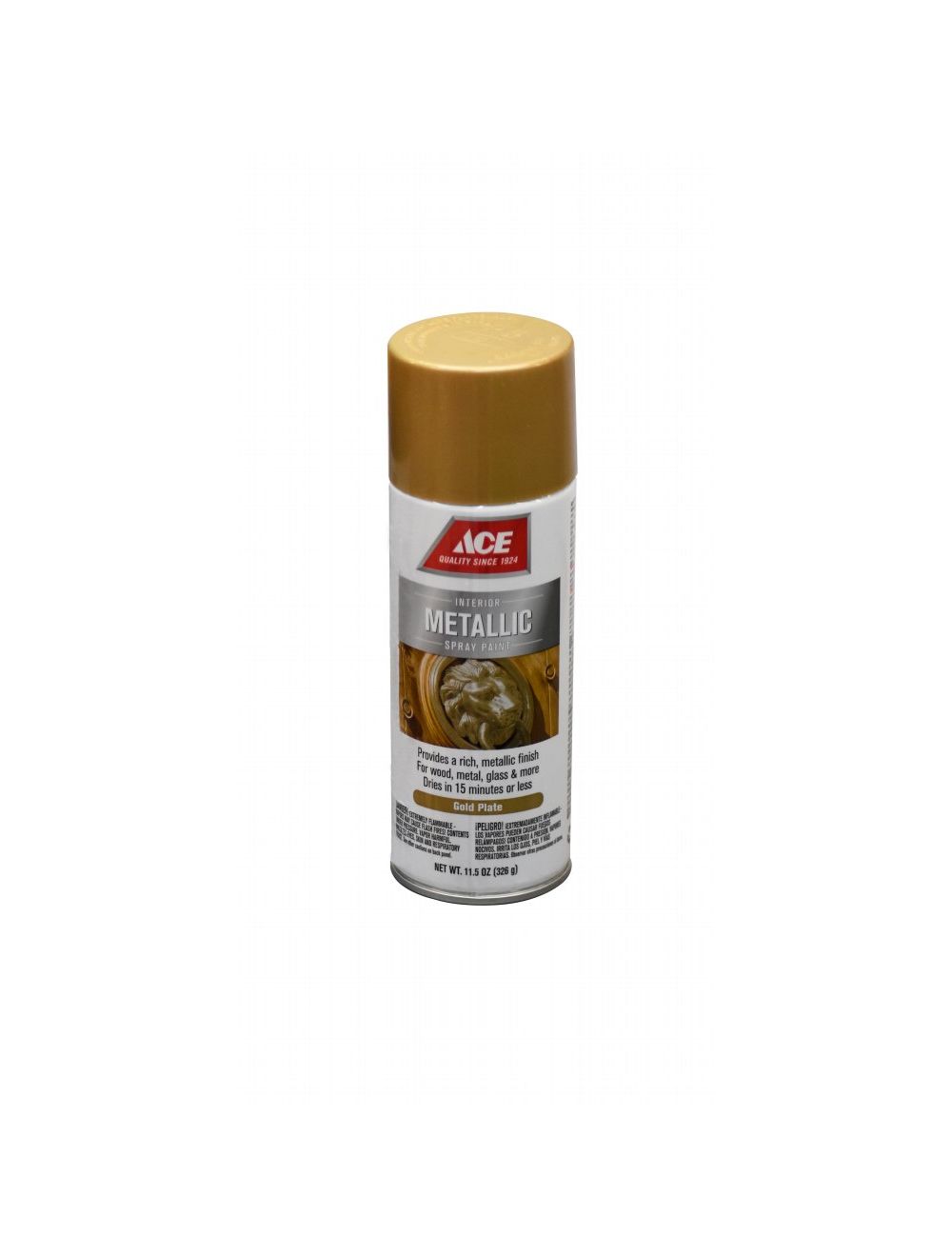 VINTAGE 11655 GOLD PLATE METALLIC SPRAY PAINT BEST QUALITY ACE HARDWARE