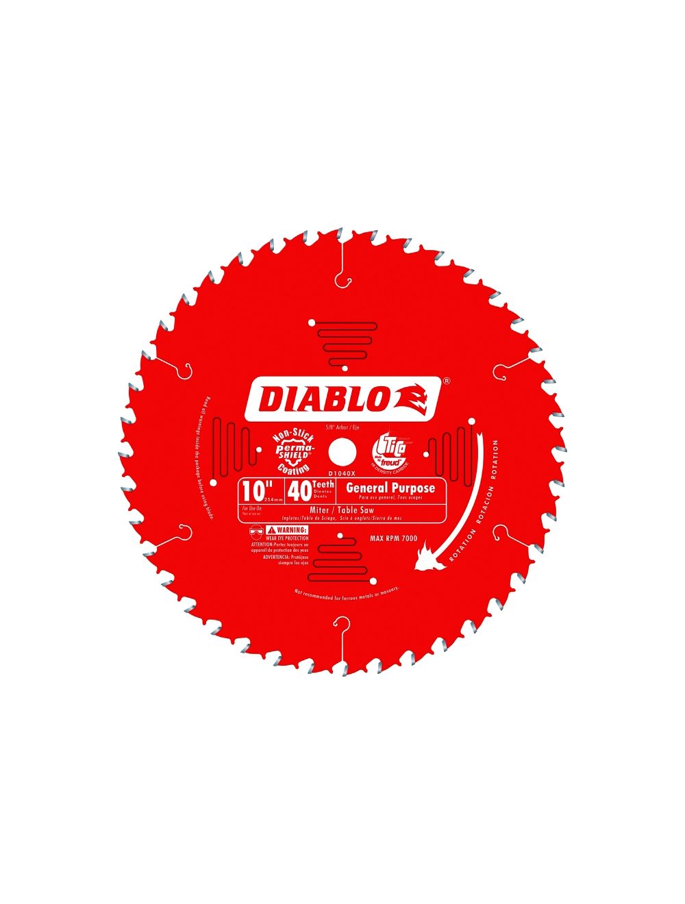 Circular Saw Blade Diablo 40T 10in (2131472) HB Hardware and Lumber Inc