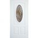 Portage Door 3/4 Oval Lite Brass 32in x 80in