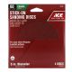 Ace Stick-On Sanding Disc 60 Grit 5in 4pk (23197)