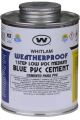 WHITLAM Wet/Dry Blue PVC Cement 1/4pt WET4