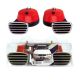 HS Twin High / Low Tone Electromagnetic Horns Red 12 Volt