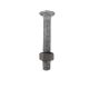 Fence Bolt/Nut 3/8in x 2-1/2in