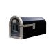 Post Mounted Mailbox Galvanized Steel Black (5010905D)