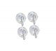 Hook Suction Cup Clear 4pk (6047426)