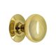 Knob Brass with Plate 1-1/4in (543)