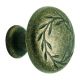 Knob Weathered Brass Leaf (BP1581R2)