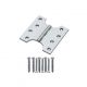 Hinge Parliament Satin Chrome with Screws 4in x 6in