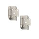 Hinge Self Closing Partial Wrap Satin Nickel 1/2in (BPR7550G10) pair