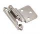 Hinge Self Closing Satin Nickel Crank 3/8in (BP3428G10) pair