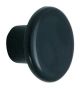 Knob Plastic Black 1-1/4in (BP802PBK)