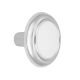 Knob White/Chrome 1-3/16in (262WCH)