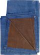 20ft x 30ft Blue/Brown Poly Tarp