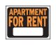Sign Apartment For Rent 9in x 12in (58517)