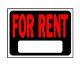 Sign For Rent 9in x 12in (51027)