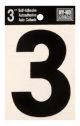 Number 3 Self Adhesive 3in
