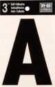 Letter A Self Adhesive 3in