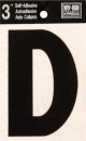 Letter D Self Adhesive 3in