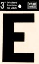 Letter E Self Adhesive 3in