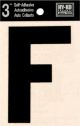 Letter F Self Adhesive 3in