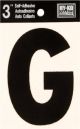 Letter G Self Adhesive 3in