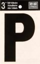 Letter P Self Adhesive 3in