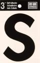 Letter S Self Adhesive 3in