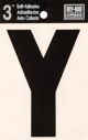 Letter Y Self Adhesive 3in