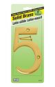 Number 5 House Solid Brass