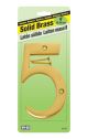 Number 5 House Solid Brass
