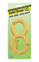 Number 8 House Solid Brass