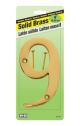Number 9 House Solid Brass