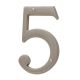 Number 5 House Satin Nickel